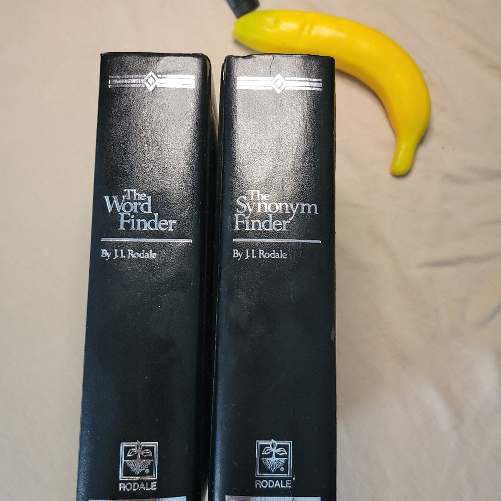 The Word Finder & The Synonym Finder by J.I. Rodale (Hardcover Set)